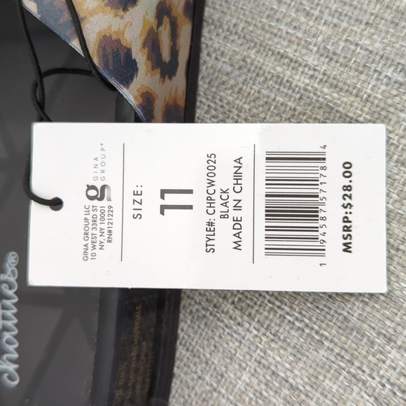 NWT Chatties Leopard Print Sandals - Picture 7 of 10